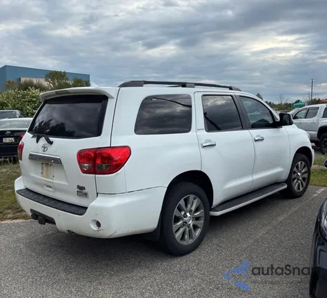 2011 Toyota Sequoia Limited 5.7L V8 из США, поврежденный, VIN 5TDJY5G1XBS052888